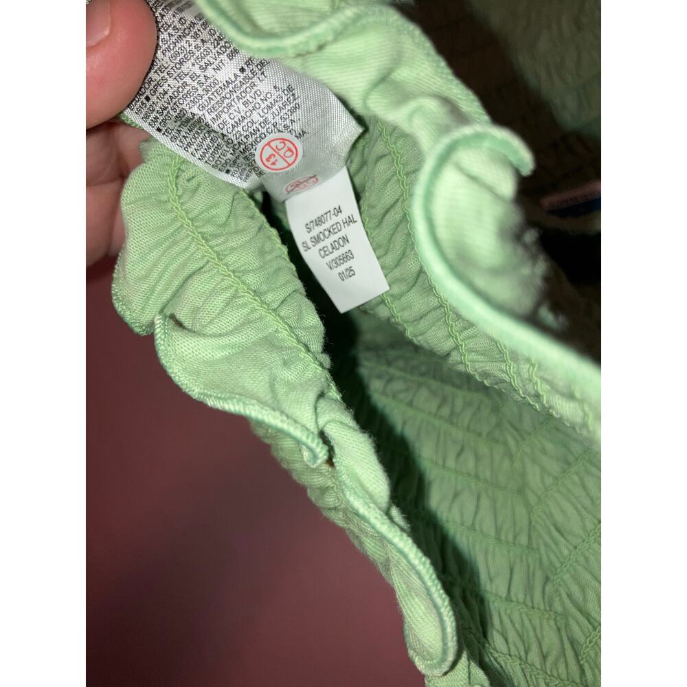 🥳 5/$20 NWT Old Navy mint green smocked halter top size large - Picture 7 of 7